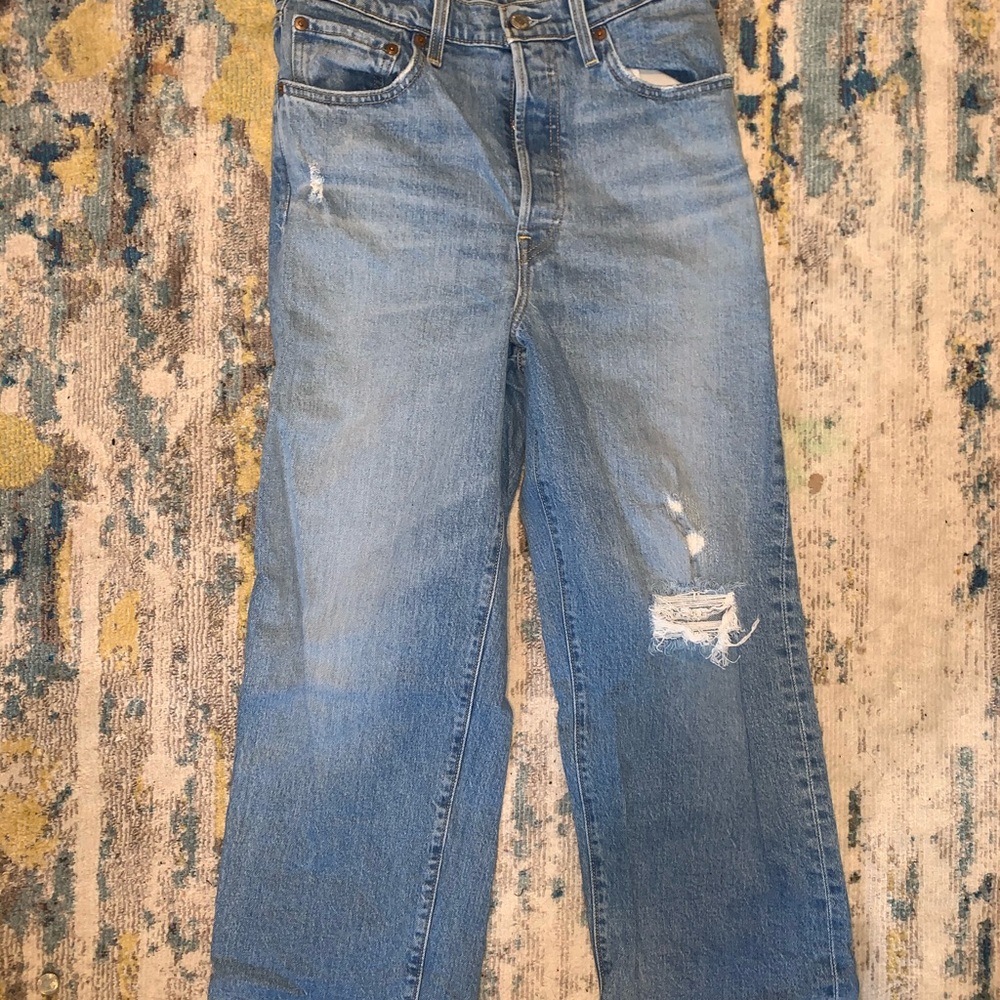 levi’s ribcage straight leg jeans